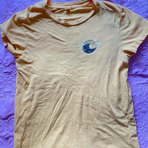 rip curl yellow t shirt